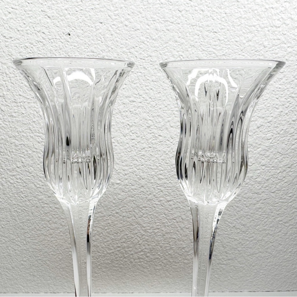 Mikasa Icicles German Crystal 8” Candlesticks - Picture 2 of 16